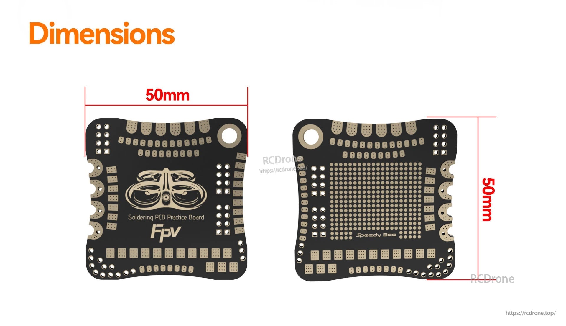 SpeedyBee 4pcs FPV Soldering Practice Board