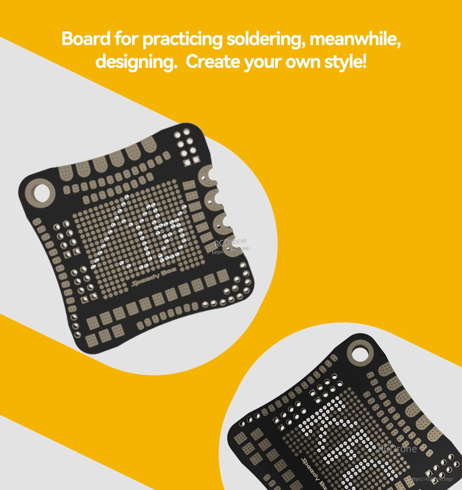SpeedyBee 4pcs FPV Soldering Practice Board