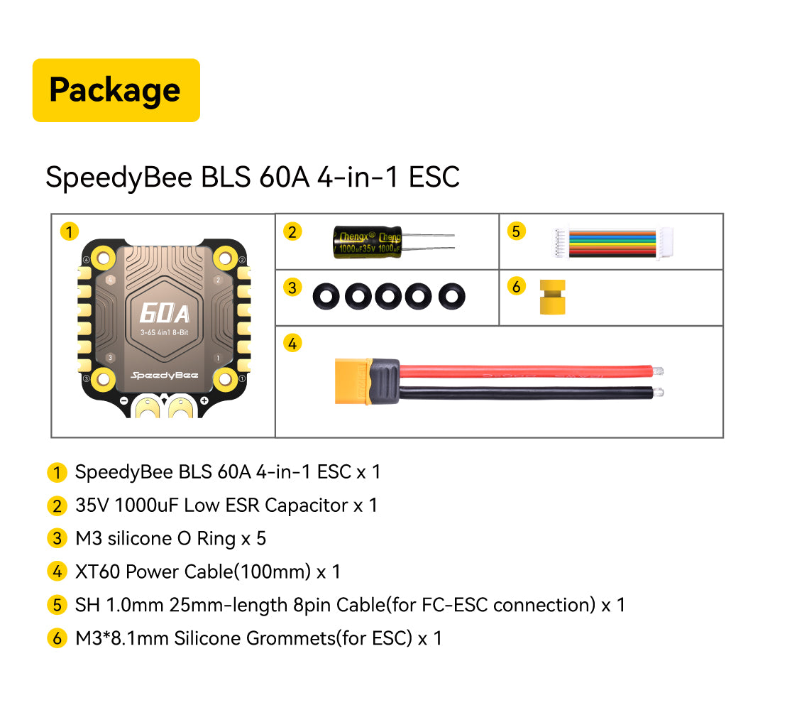 SpeedyBee F405 BLS 60A ESC