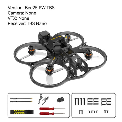 SpeedyBee Bee25 - 4S HD O3 Air Unit  2.5 inch FPV, Description of SpeedyBee Bee25 4S HD O3 Air Unit, a 2.5 inch FPV drone with TBS Nano 8 receiver and other features.