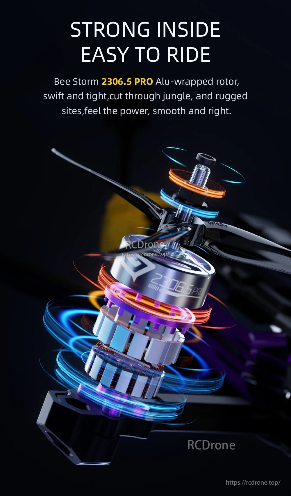 SpeedyBee BeeStorm 2306.5 PRO-1880KV Motor for Mario5 5 inch FPV Drone