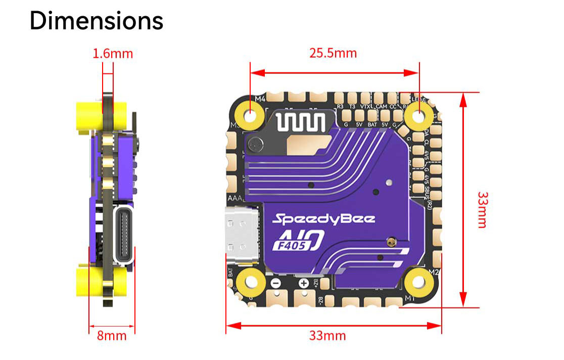 SpeedyBee F405-AIO-40A SpeedyBee F405-AIO-40A