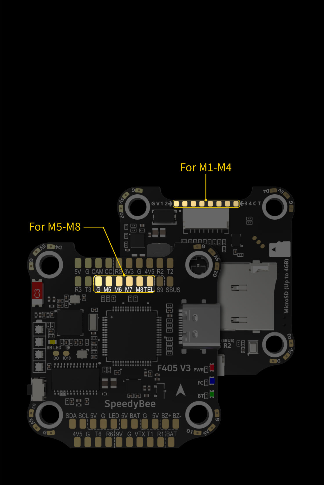 SpeedyBee F405 BLS 50A 30x30 4-in-1 ESC, SpeedyBee F405 V3 STACK