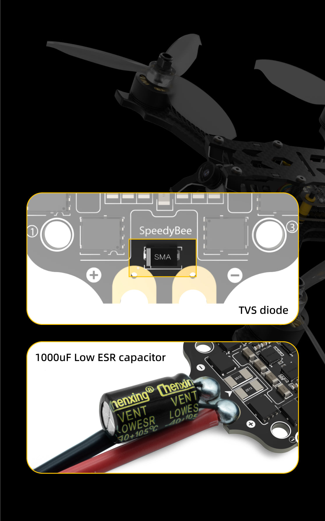 SpeedyBee F405 BLS 50A 30x30 4-in-1 ESC, SpeedyBee F405 V3 STACK