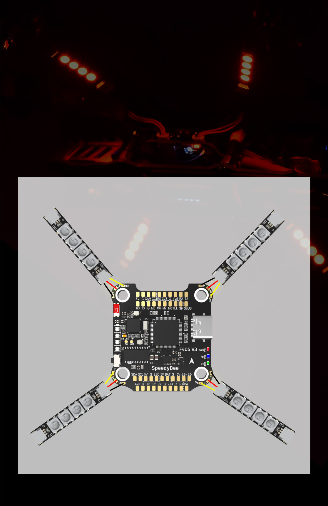 SpeedyBee F405 V3 30x30 Flight Controller, SpeedyBee F405 V3 STACK