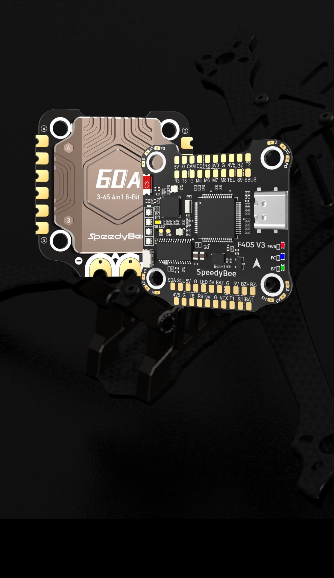 SpeedyBee F405 V3 ESC Stack, SpeedyBee F405 BLS 60A