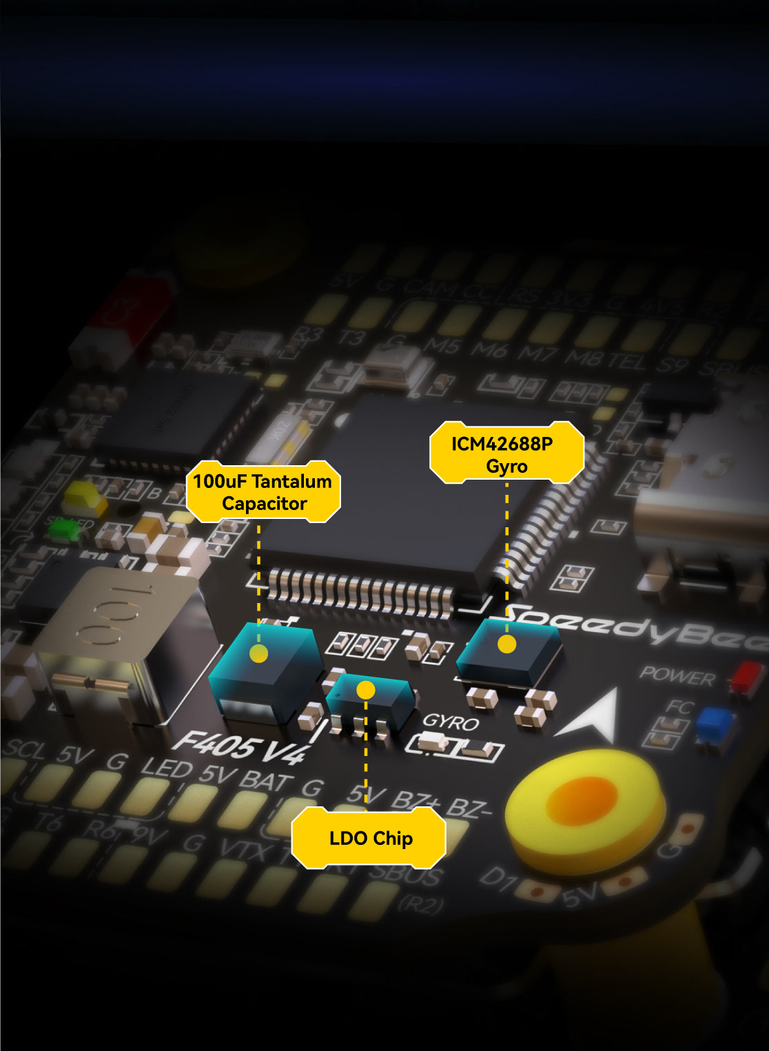 SpeedyBee F405 V4 BLS 30x30 FC ESC Stack, SpeedyBee F405 BLS 60A