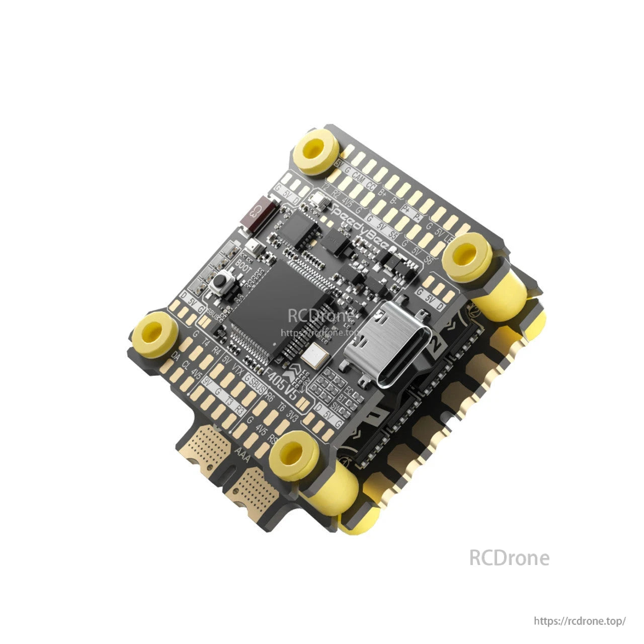 SpeedyBee F405 V5 OX32 55A 30x30 Model Aircraft FC & 4-in-1 ESC Stack with ICM42688 Gyro, STM32F405, Wireless Tuning & 16MB Blackbox