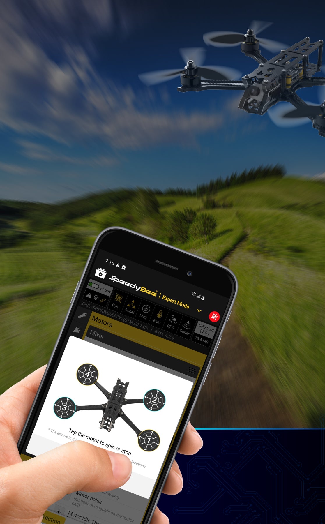 SpeedyBee F7V3 STACK SpeedyBee F7 V3 Flight Controller, SpeedyBee F7V3 STACK