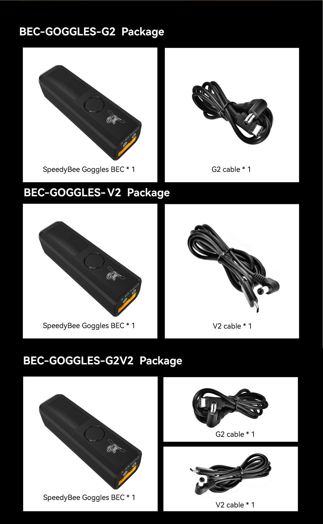 SpeedyBee Goggles BEC SpeedyBee Goggles BEC