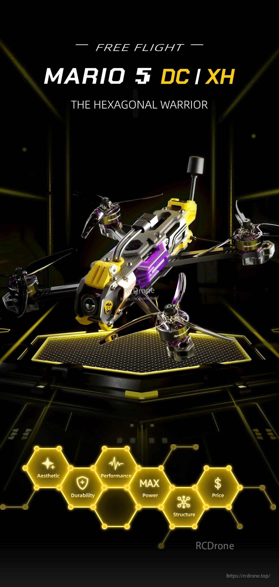 SpeedyBee Mario 5 DC/XH Drone Upgrade Kit