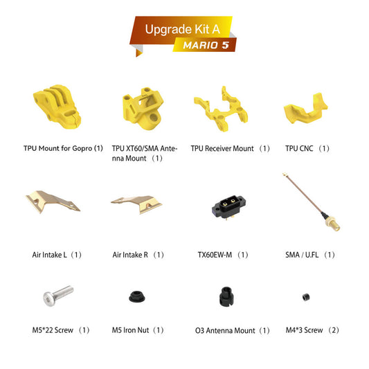 SpeedyBee Mario 5 Frame - 226/227mm Wheelbase 5Inch FPV Frame