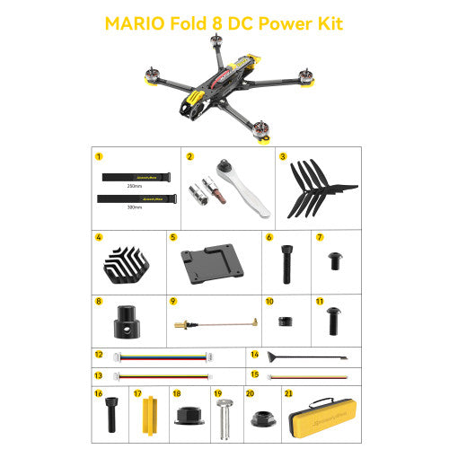 SpeedyBee Mario Fold 8 DC - 8 Inch Heavy Load Long Range FPV Drone