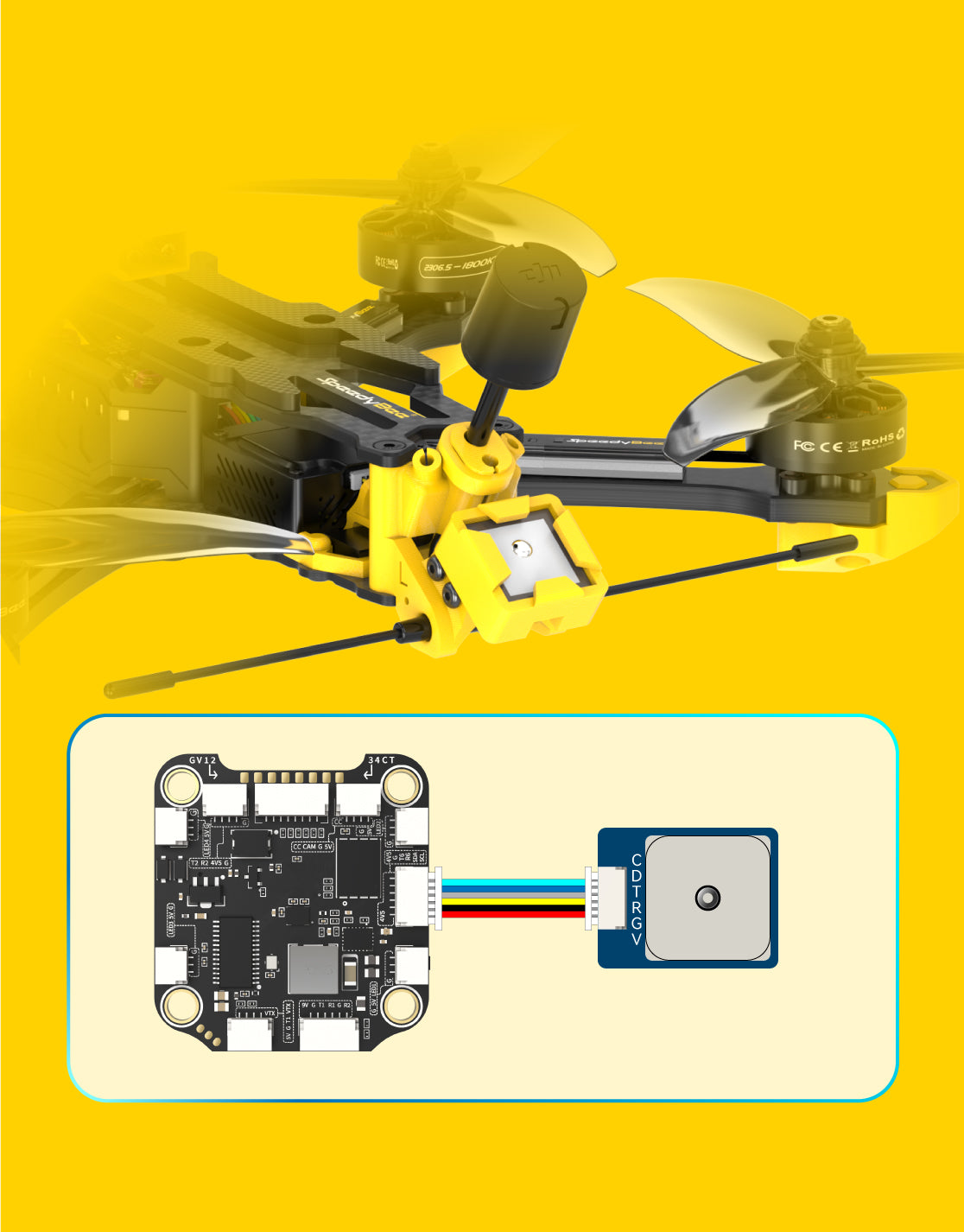 Master 5 V2 SpeedyBee Master 5 V2 - HD DJI O3 Air Unit 5 Inch Freestyle FPV Drone