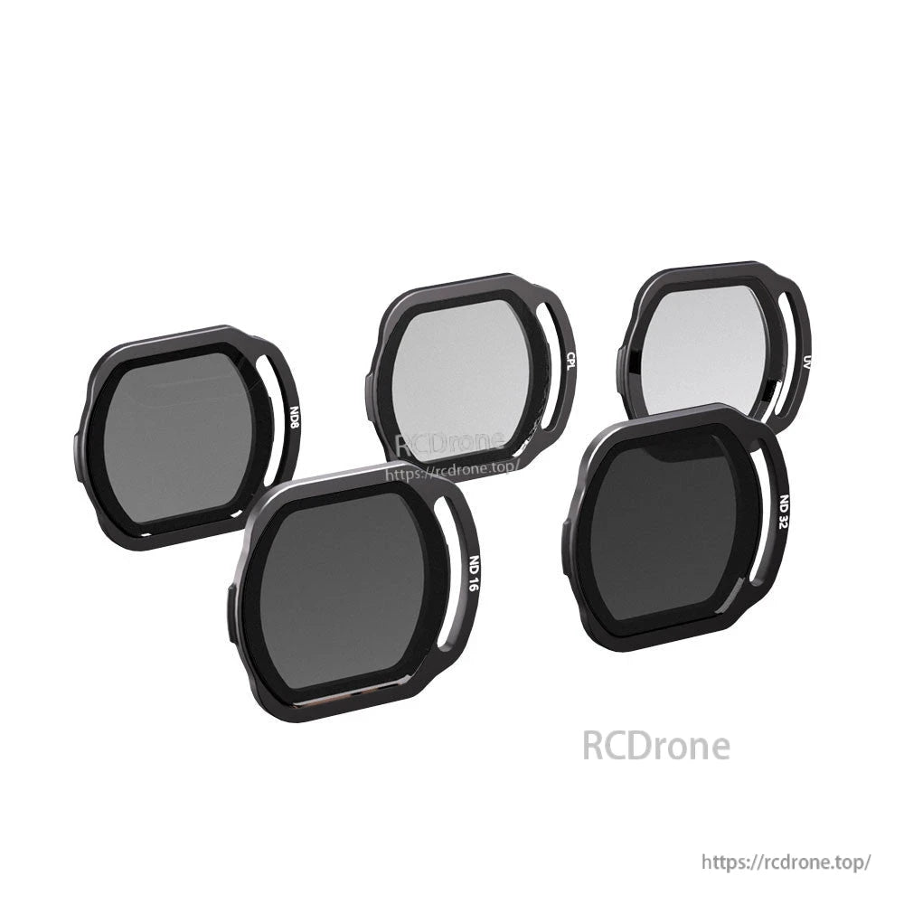 SpeedyBee ND/UV/CPL Lens Filter, SpeedyBee ND/UV/CPL camera lens filter set with ND8, ND16, ND32, CPL and UV filters in black frames