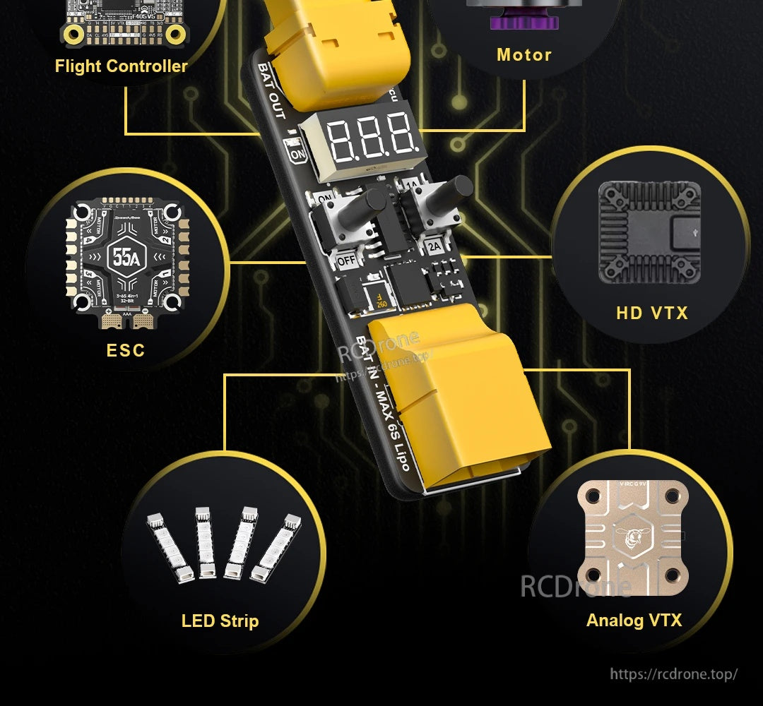 SpeedyBee Short-Circuit Protector Smart Power Tester