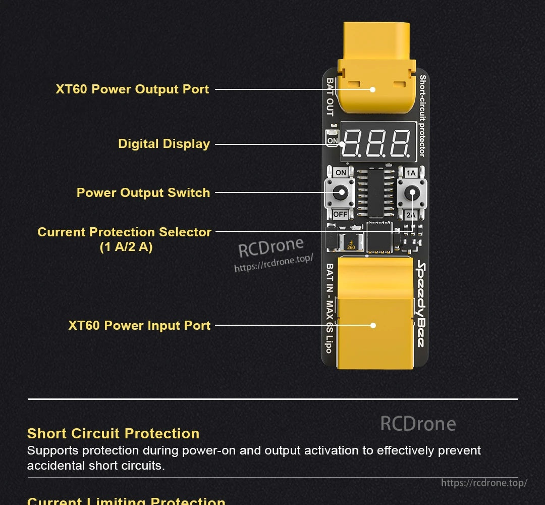 SpeedyBee Short-Circuit Protector Smart Power Tester
