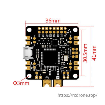 스피디비 F4 AIO 플라이트 컨트롤러 버전 2.0