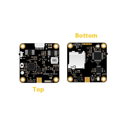 Speedybee VTX-DVR video transmitter with DVR and 5.8GHz frequency, 600mW power, and 48 channels.