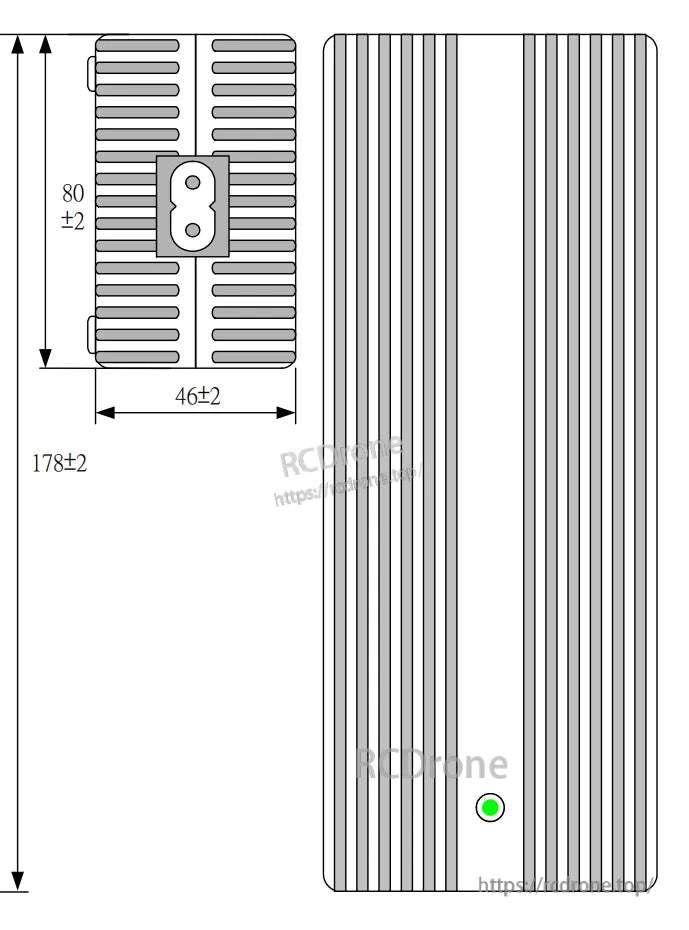 Starai Viola Power Adapter, Power adapter for Starai Arm Viola/Violin, supports XT30 DC, IEC C8 AC, and 100-240V, with a max output of 12V 9.9A 118.8W.