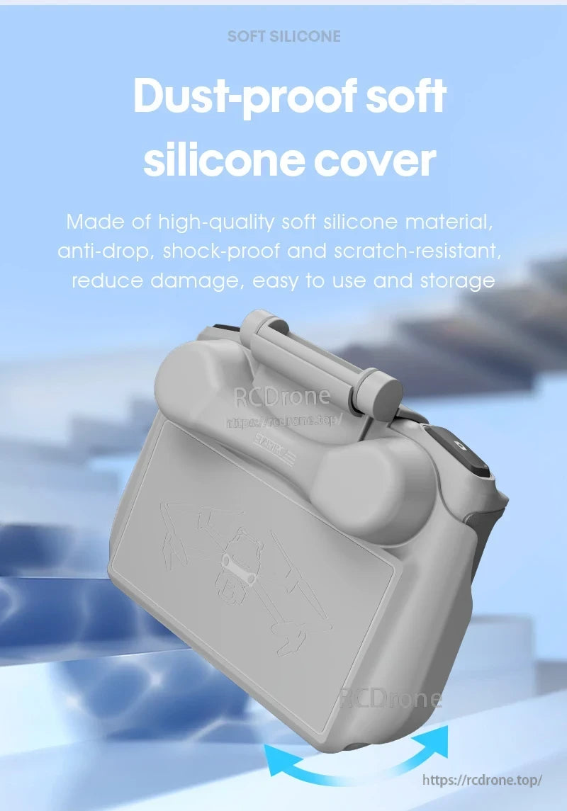 StartRC 2-in-1 Sun Hood Joystick Cover, Soft silicone cover protects against dust, drops, shocks, and scratches; easy to use and store.