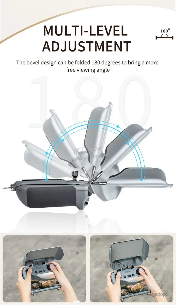 StartRC 2-in-1 Sun Hood Joystick Cover, Multi-level adjustment, 180-degree foldable sun hood for optimal viewing.