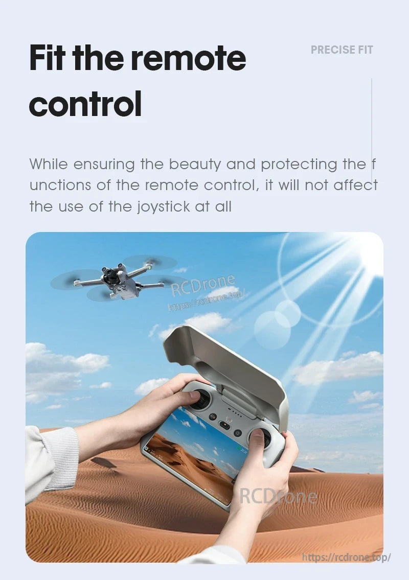 StartRC 2-in-1 Sun Hood Joystick Cover, Precise fit remote control cover protects functions, ensures joystick usability.