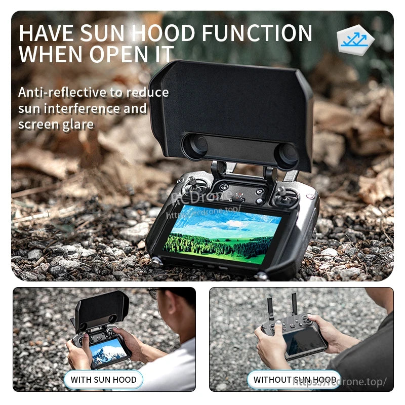 StartRC 2-in-1 Sun Hood Joystick Cover, Sun hood reduces glare, enhances screen visibility in sunlight.