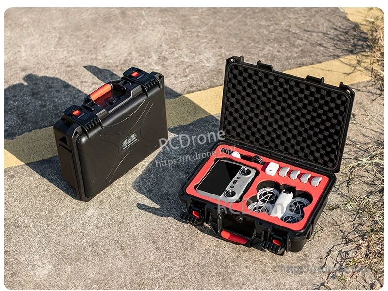 StartRC DJI Neo Case, STARTRC StartRC Hard Waterproof Box for DJI NEO, Portable Suitcase for RC2/RC-N3 Controller, EVA Foam Case