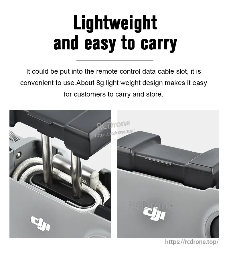 StartRC Data Cable, Lightweight data cable, 8g, fits remote slot, easy to carry and store.