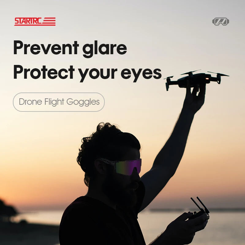 Prevent glare, protect eyes with StartRC Drone Flight Goggles.
