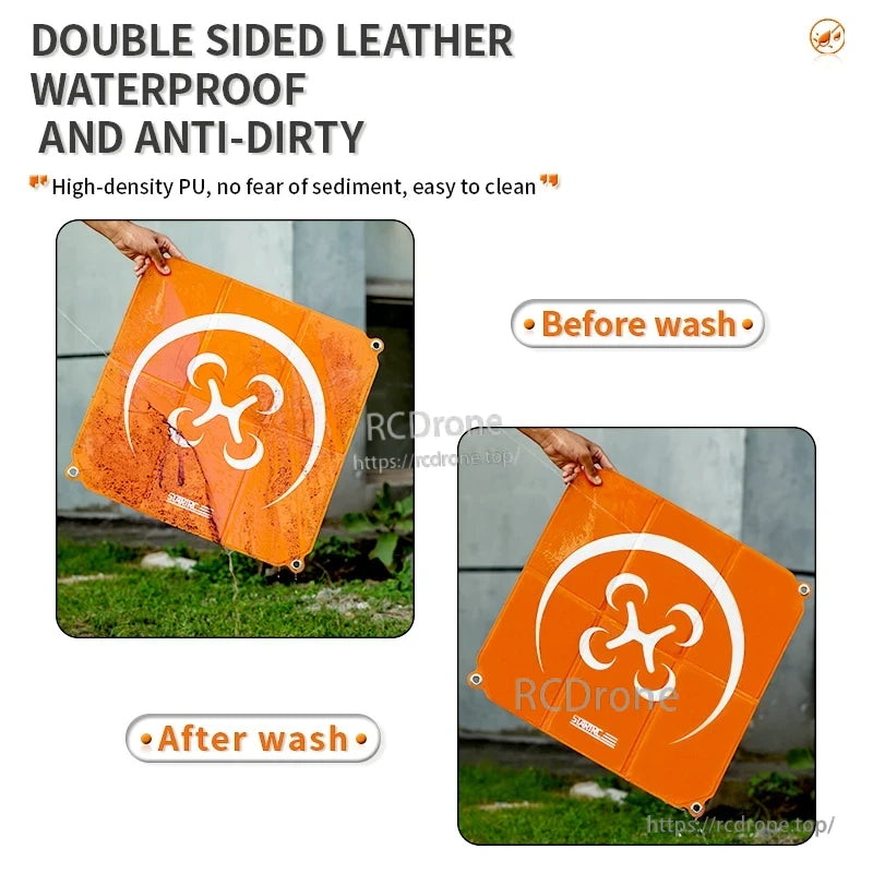 StartRC Drone Landing Pad, Double-sided waterproof leather landing pad, anti-dirty, easy to clean, made of high-density PU material.
