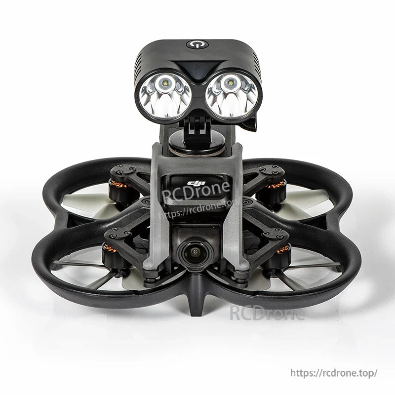 StartRC Drone Searchlight, A device with four modes for different lighting conditions: strong light, low light, flash, and SOS.