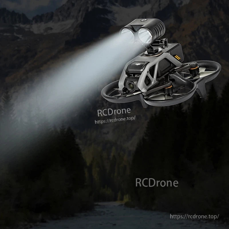 StartRC Drone Searchlight, Built-in rechargeable battery designed for cycle charging and long-lasting durability.