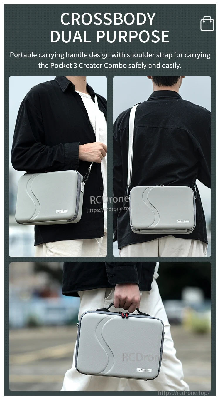 StartRC Portable Storage Bag, Portable crossbody bag with handle and strap, dual-purpose storage