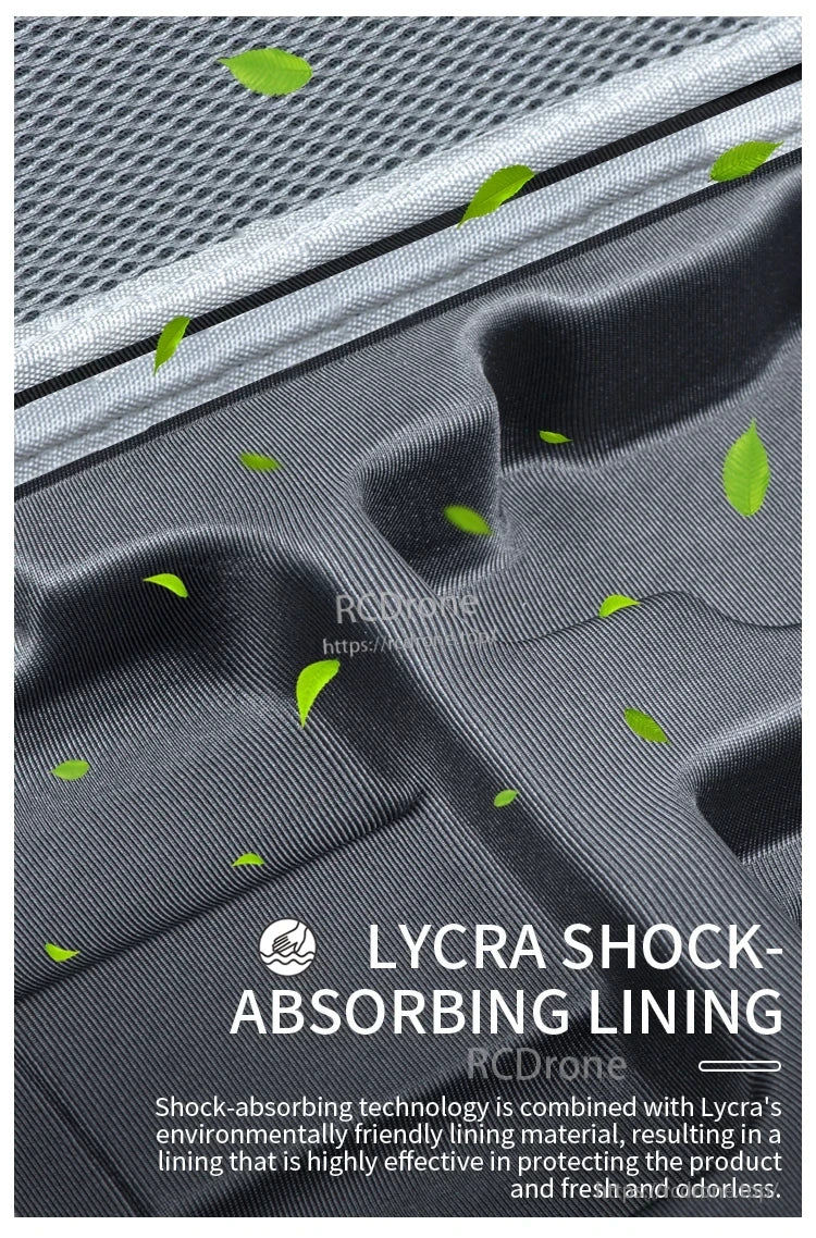 StartRC Portable Storage Bag, Lycra shock-absorbing lining offers protection, freshness, and odor resistance using eco-friendly materials and advanced cushioning technology.