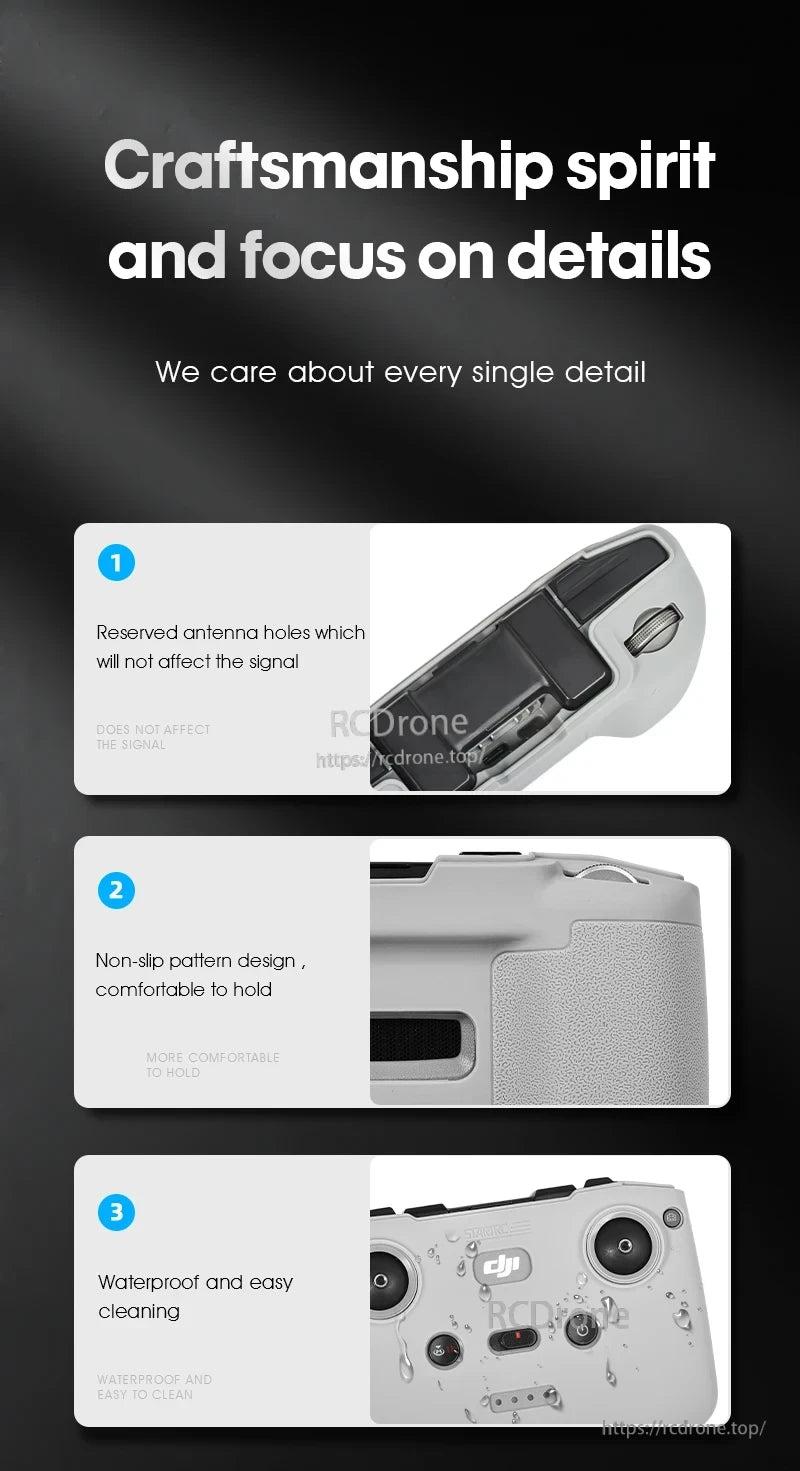 StartRC Remote Controller Protective Cover, Precision-crafted with reserved antenna holes, non-slip pattern, waterproofing, and easy-to-clean design for durability and functionality.