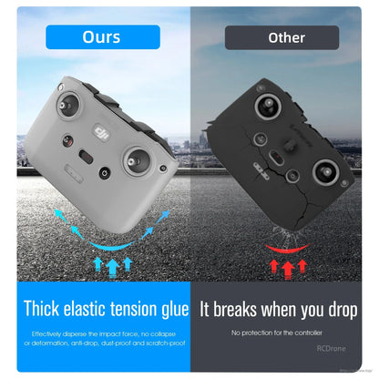 StartRC Remote Controller Protective Cover, Thick elastic glue shields controller, absorbs impact, prevents damage; other materials break easily when dropped, offering no protection. (24 words)