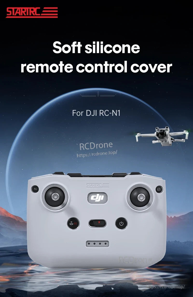 StartRC Remote Controller Protective Cover, Protect your DJI RC-N1 remote controller with a soft silicone protective cover.