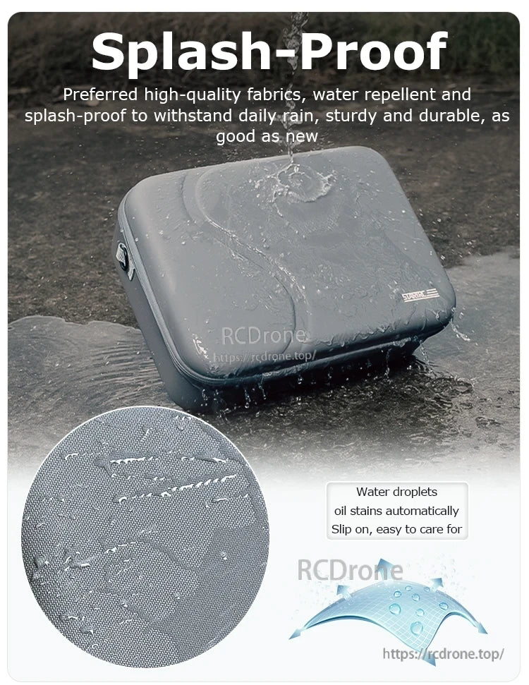 StartRC Shoulder Bag, Splash-proof, water-repellent, and stain-resistant durable fabric; easy to clean and maintain.