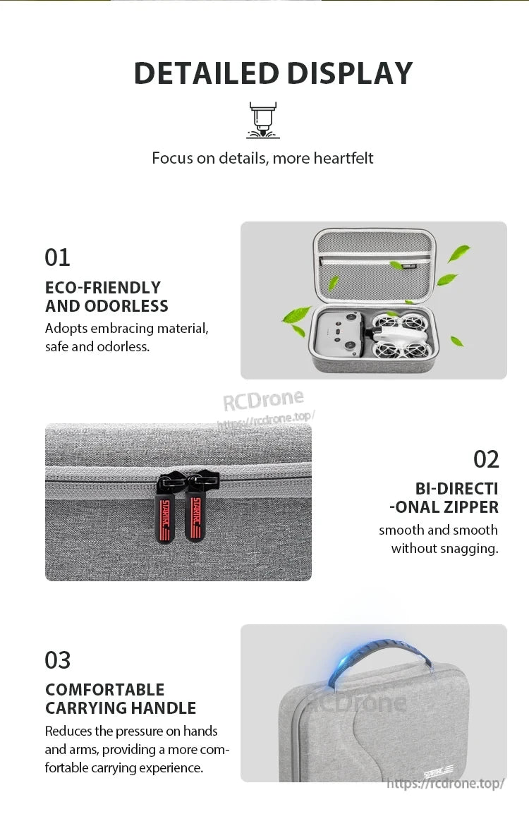 StartRC Shoulder Bag, Odorless, eco-friendly, and durable with a smooth zipper and comfortable handle. Lightweight, user-friendly design for everyday sustainable use. (24 words)