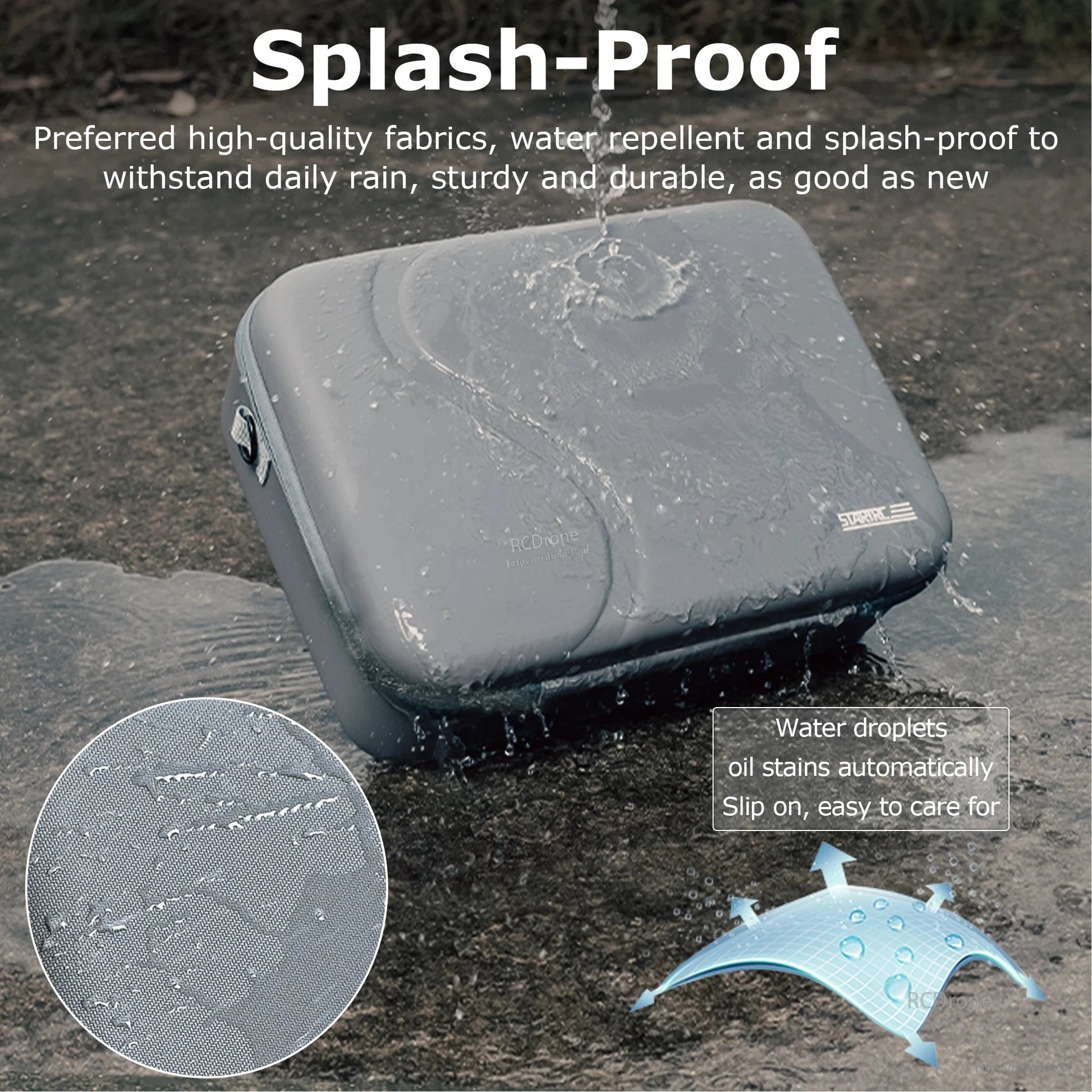 StartRC Shoulder Bag, Durable, splash-proof PU case for DJI Neo; water-repellent, stain-resistant, easy to clean, ideal for storage and travel.