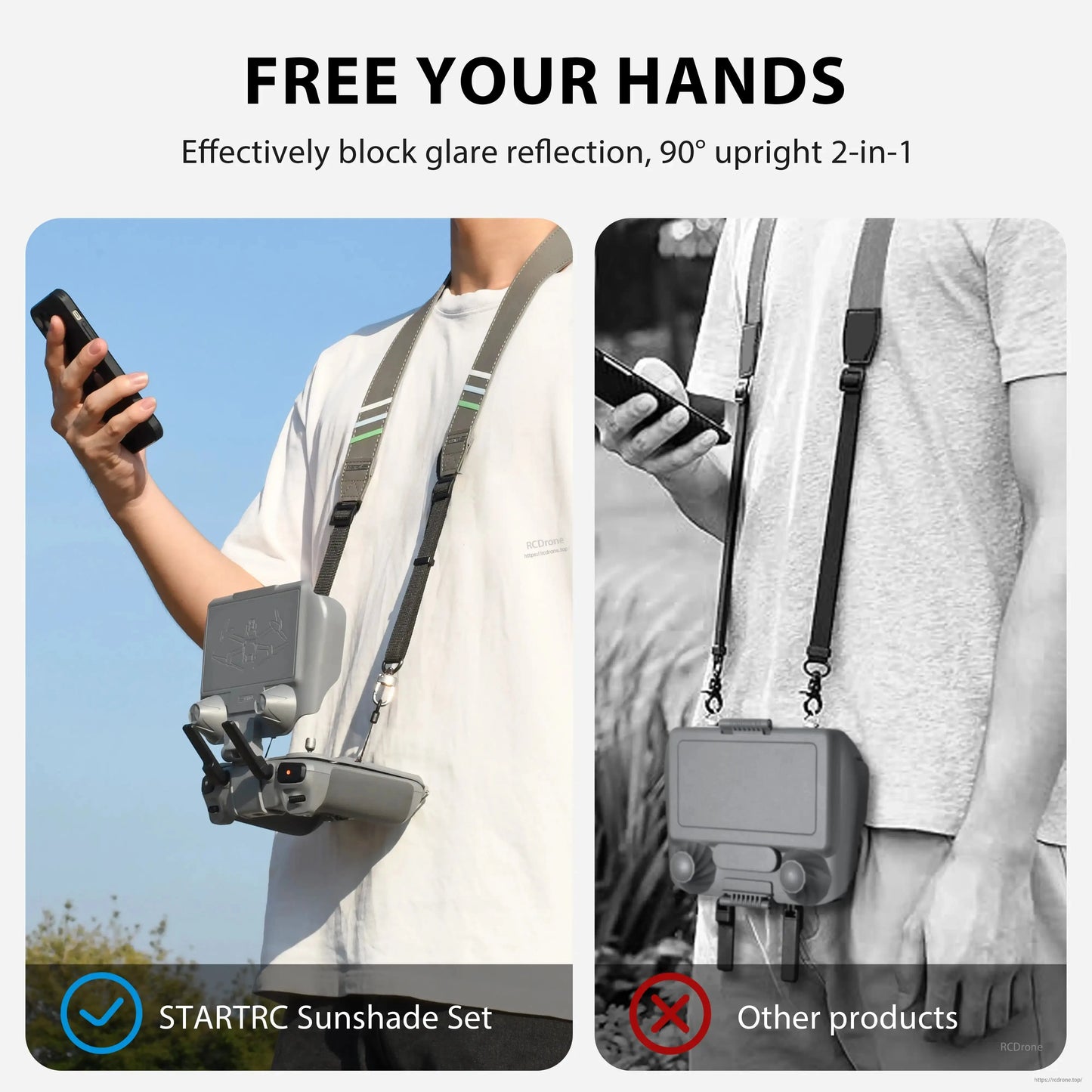 The STARTRC Sunshade Set provides hands-free operation, glare protection, and a 90° upright 2-in-1 design for enhanced performance.