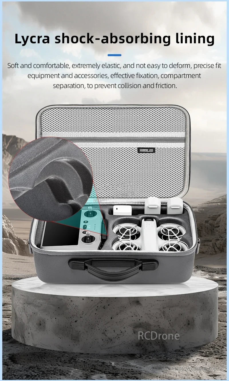 StartRC STARTRC Travel Shoulder Bag, Lycra shock-absorbing lining ensures secure, anti-collision storage for equipment.