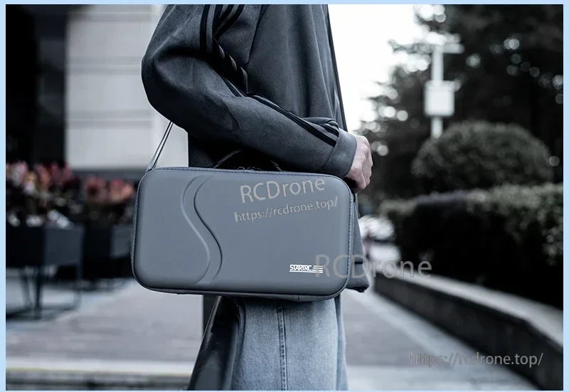 StartRC STARTRC Travel Shoulder Bag, The DJI NEO has custom molded features including drone and RC remote compatibility, original charging hub, battery slots, and spare parts.