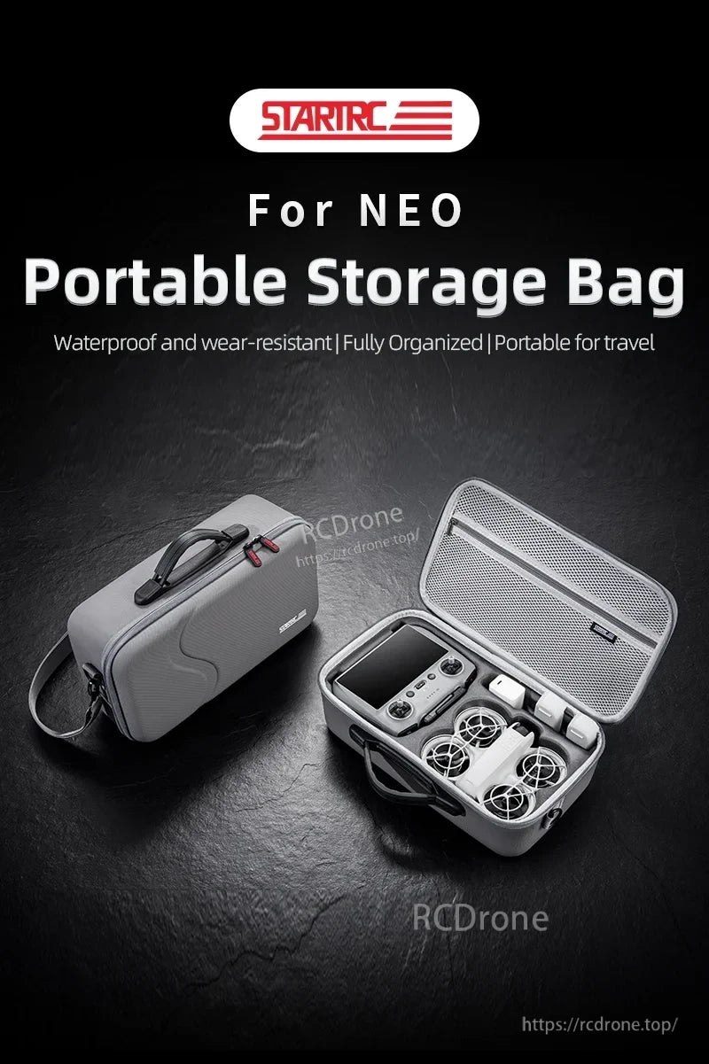 StartRC STARTRC Travel Shoulder Bag, STARTRC NEO Portable Storage Bag: waterproof, durable, organized, and travel-friendly with compact, protective design.