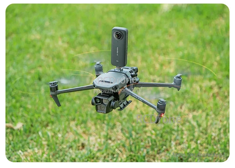 StartrC 3‑in‑1 Airdrop, The device has a 3-in-1 design featuring an air drop release, landing gear, and built-in AUX light with a mount holder.