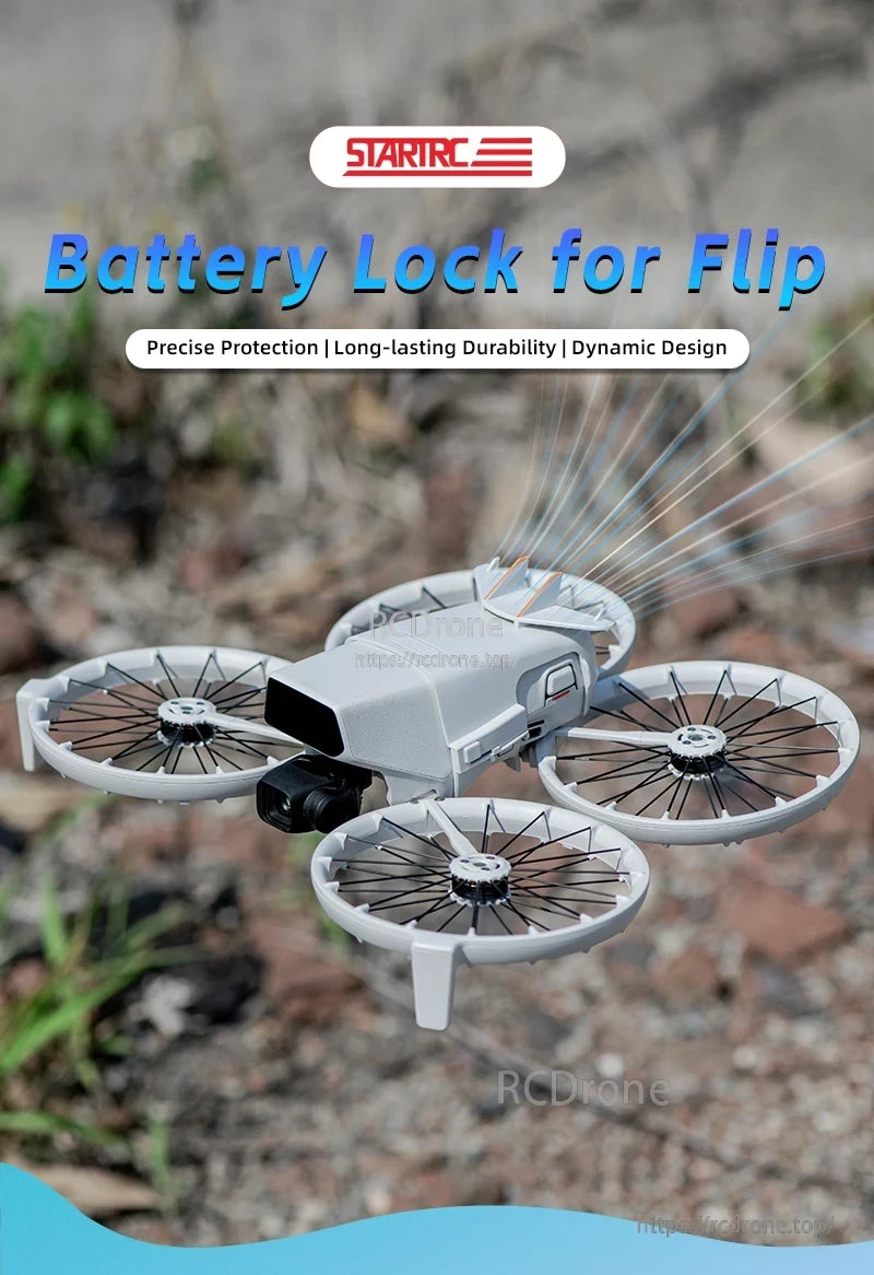 Startrc DJI Battery Buckle, Startrc Battery Lock for Flip offers precise protection, long-lasting durability, and dynamic design for secure, reliable drone battery performance.