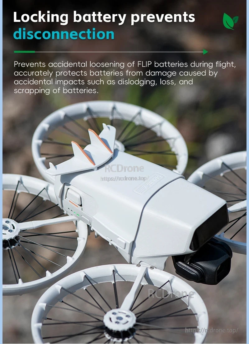 Startrc DJI Battery Buckle, Battery lock prevents disconnection, protects FLIP batteries from damage during flight.