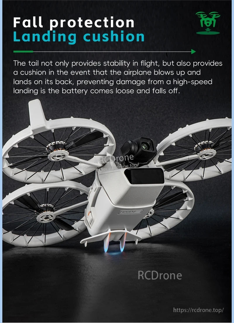 Startrc DJI Battery Buckle, Fall protection landing cushion ensures stability and prevents damage during high-speed landings.